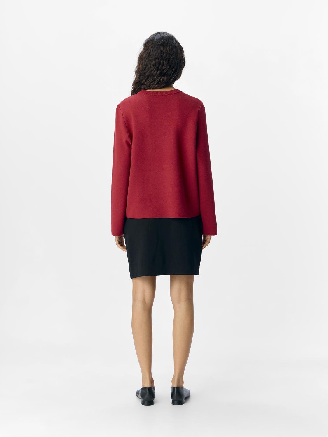 OBJREYNARD Pullover - Karanda Red - VERO MODA & VILA Bergvik